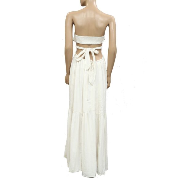 Free People Free Est Beaming Maxi Dress Cutout Holiday Party Outfit S 283615 - Picture 3 of 5